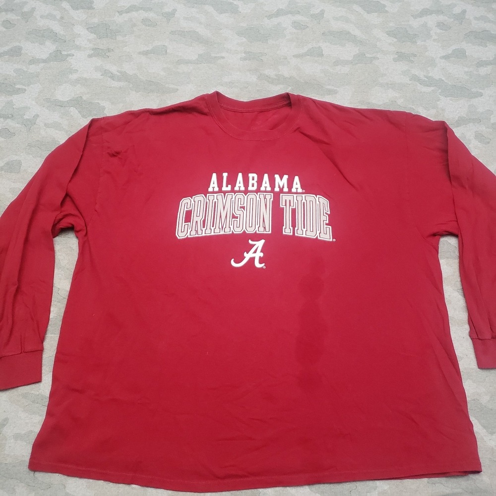 Alabama Crimson Tide Shirt Mens 3XL Red Pullover Long Sleeve‎